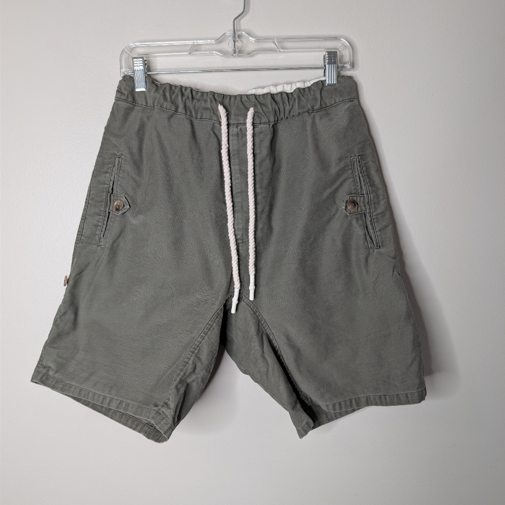Bassike Sage Green Shorts